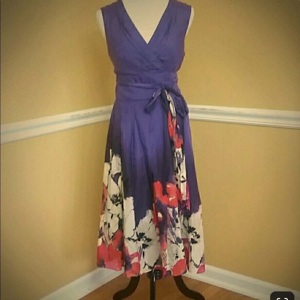 CLOSET CLOSING Purple Wrap Dress